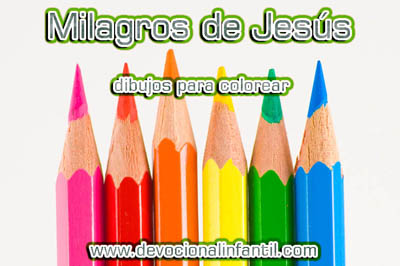 Milagros de Jesús – Dibujos para Colorear