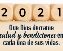 ¡Bendiciones en este año 2021!